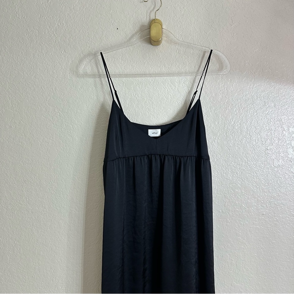 Wilfred Aritzia Lover Satin Mini babydoll dress size M - Picture 4 of 14